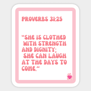 proverbs bible verse Sticker